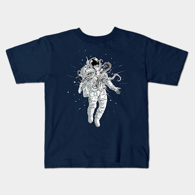 Astroctopus Kids T-Shirt by kharmazero